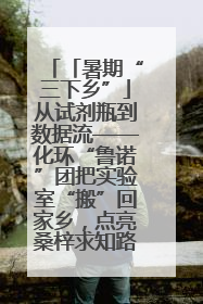 「暑期“三下乡”」从试剂瓶到数据流——化环“鲁诺”团把实验室“搬”回家乡，点亮桑梓求知路