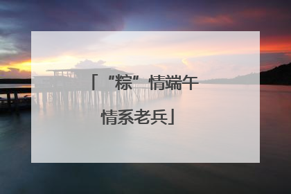 “粽”情端午 情系老兵