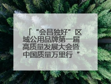 “会昌独好”区域公用品牌第一届高质量发展大会暨中国质量万里行“质量强企•质品行动”进会昌启动仪式成功举办