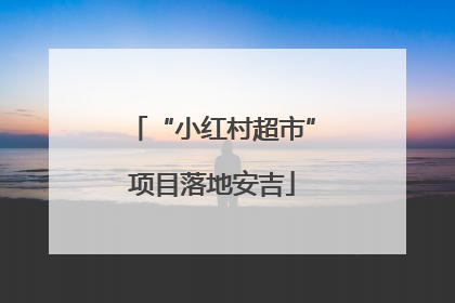 “小红村超市”项目落地安吉