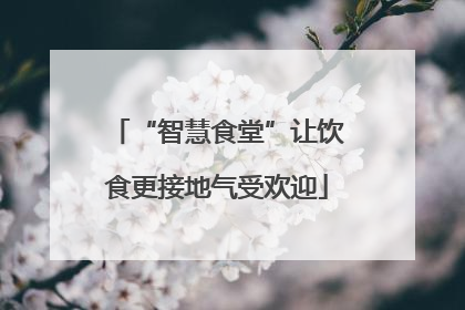 “智慧食堂”让饮食更接地气受欢迎
