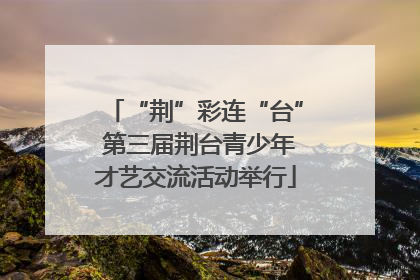 “荆”彩连“台” 第三届荆台青少年才艺交流活动举行