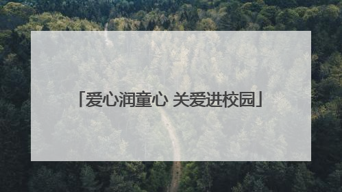 爱心润童心 关爱进校园