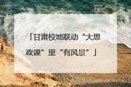 甘肃校地联动“大思政课”里“有风景”