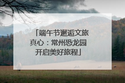 端午节邂逅文旅真心：常州恐龙园开启美好旅程