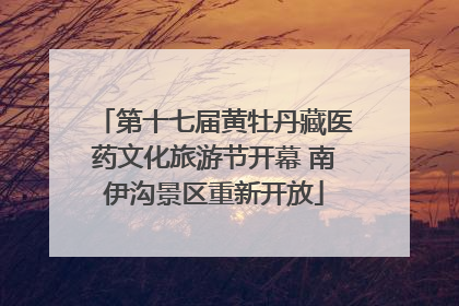 第十七届黄牡丹藏医药文化旅游节开幕 南伊沟景区重新开放