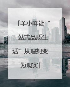 羊小咩让“一站式品质生活”从理想变为现实