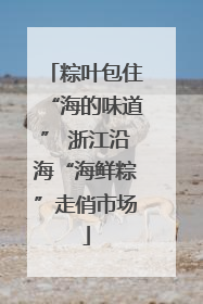 粽叶包住“海的味道” 浙江沿海“海鲜粽”走俏市场