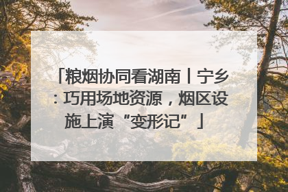 粮烟协同看湖南丨宁乡：巧用场地资源，烟区设施上演“变形记”