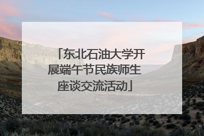 东北石油大学开展端午节民族师生座谈交流活动