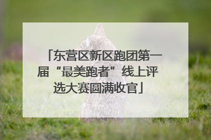 东营区新区跑团第一届“最美跑者”线上评选大赛圆满收官