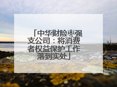 中华财险枣强支公司：将消费者权益保护工作落到实处