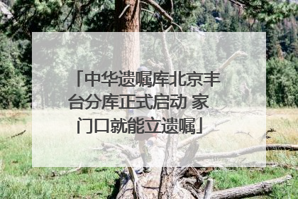 中华遗嘱库北京丰台分库正式启动 家门口就能立遗嘱