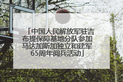 中国人民解放军驻吉布提保障基地分队参加马达加斯加独立和建军65周年阅兵活动