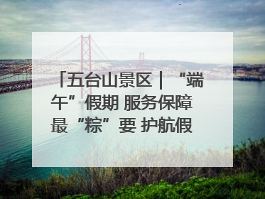 五台山景区｜“端午”假期 服务保障最“粽”要 护航假期“不打烊”