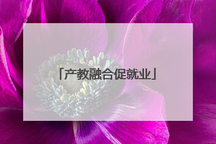 产教融合促就业