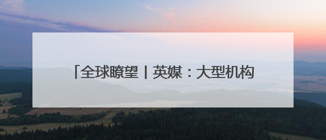 全球瞭望丨英媒：大型机构投资者正在撤出美国市场