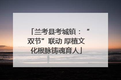 兰考县考城镇：“双节”联动 厚植文化根脉铸魂育人