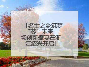 名士之乡筑梦“芯”未来 一场创新盛宴在浙江绍兴开启