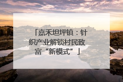 嘉禾坦坪镇:针织产业解锁村民致富“新模式”
