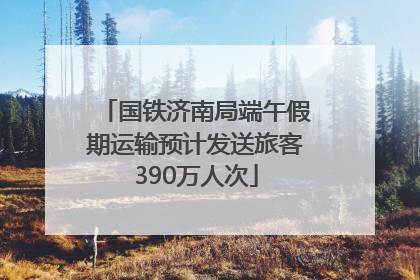 国铁济南局端午假期运输预计发送旅客390万人次