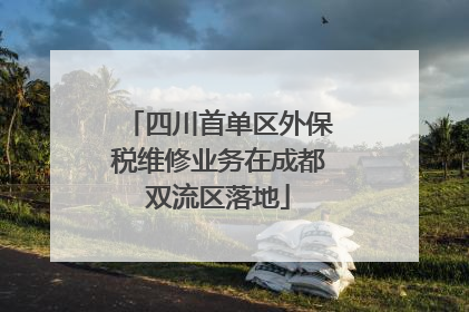 四川首单区外保税维修业务在成都双流区落地