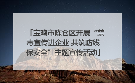 宝鸡市陈仓区开展“禁毒宣传进企业 共筑防线保安全”主题宣传活动