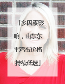 多因素影响，山东东平鸡蛋价格持续低迷