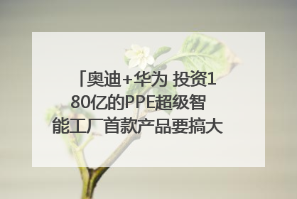 奥迪+华为 投资180亿的PPE超级智能工厂首款产品要搞大事情？｜粤港澳车展