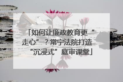 如何让廉政教育更“走心”？常宁法院打造“沉浸式”庭审课堂