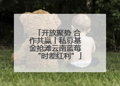 开放聚势 合作共赢丨私募基金抢滩云南蓝莓“时差红利”