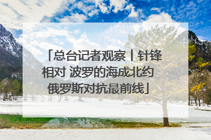 总台记者观察丨针锋相对 波罗的海成北约俄罗斯对抗最前线