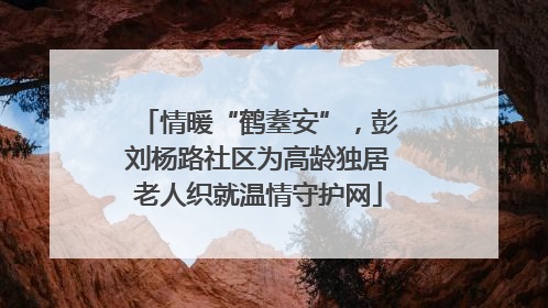 情暖“鹤耋安”，彭刘杨路社区为高龄独居老人织就温情守护网