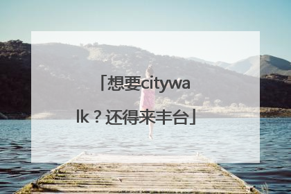 想要citywalk？还得来丰台