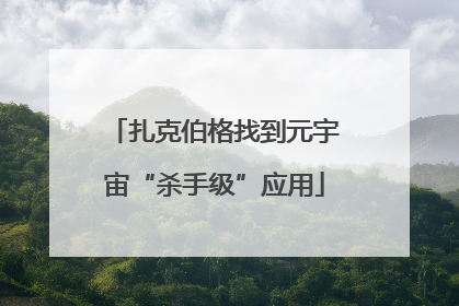 扎克伯格找到元宇宙“杀手级”应用