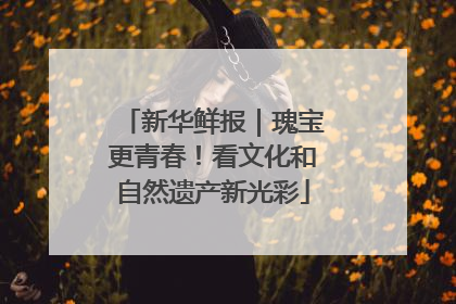 新华鲜报｜瑰宝更青春！看文化和自然遗产新光彩
