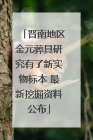 晋南地区金元葬具研究有了新实物标本 最新挖掘资料公布