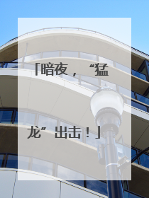 暗夜，“猛龙”出击！