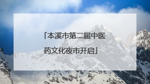 本溪市第二届中医药文化夜市开启