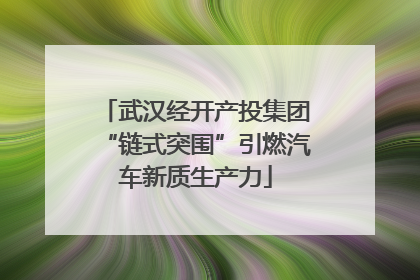 武汉经开产投集团“链式突围”引燃汽车新质生产力