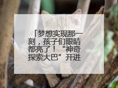 梦想实现那一刻，孩子们眼睛都亮了！“神奇探索大巴”开进桐庐乡村小学