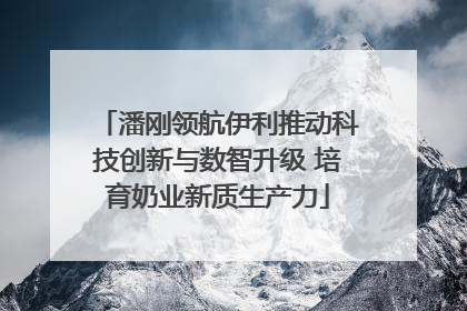 潘刚领航伊利推动科技创新与数智升级 培育奶业新质生产力