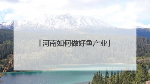 河南如何做好鱼产业