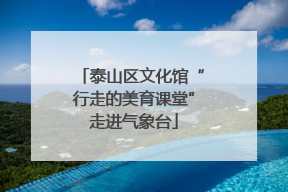 泰山区文化馆“行走的美育课堂”走进气象台