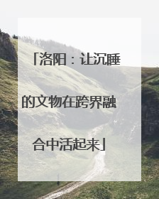 洛阳：让沉睡的文物在跨界融合中活起来
