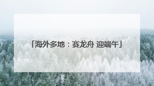 海外多地：赛龙舟 迎端午