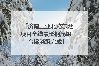 济南工业北路东延项目全线最长钢混组合梁浇筑完成