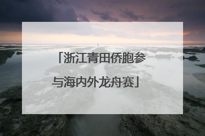 浙江青田侨胞参与海内外龙舟赛