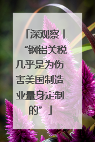 深观察丨“钢铝关税几乎是为伤害美国制造业量身定制的”