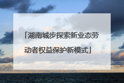 湖南城步探索新业态劳动者权益保护新模式